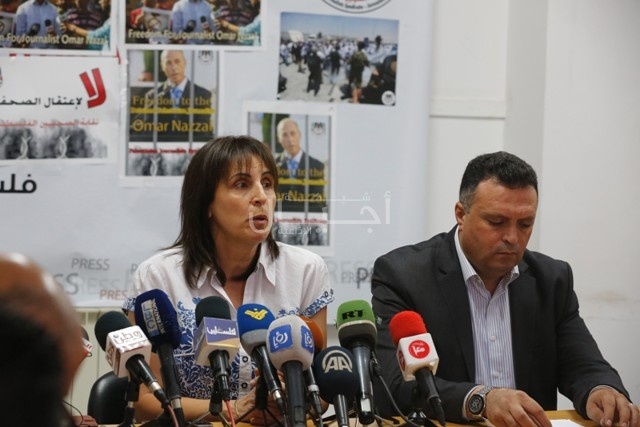مؤتمر صحفي لنقابة الصحفيين حول اضراب الزميل الصحفي"عمر نزال"